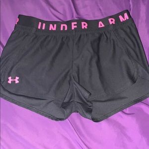 Under Armour grey & pink shorts